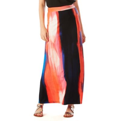 Phase Eight Multi-Coloured Leona Brush Stroke Maxi Skirt